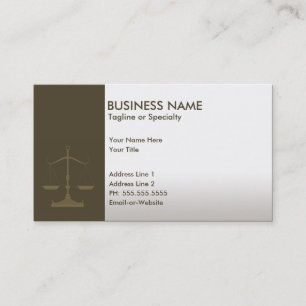 professional justice business card