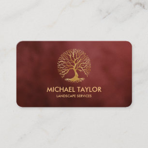 professional landscape tree service and lawn care  business card