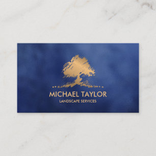 professional landscape tree service and lawn care business card