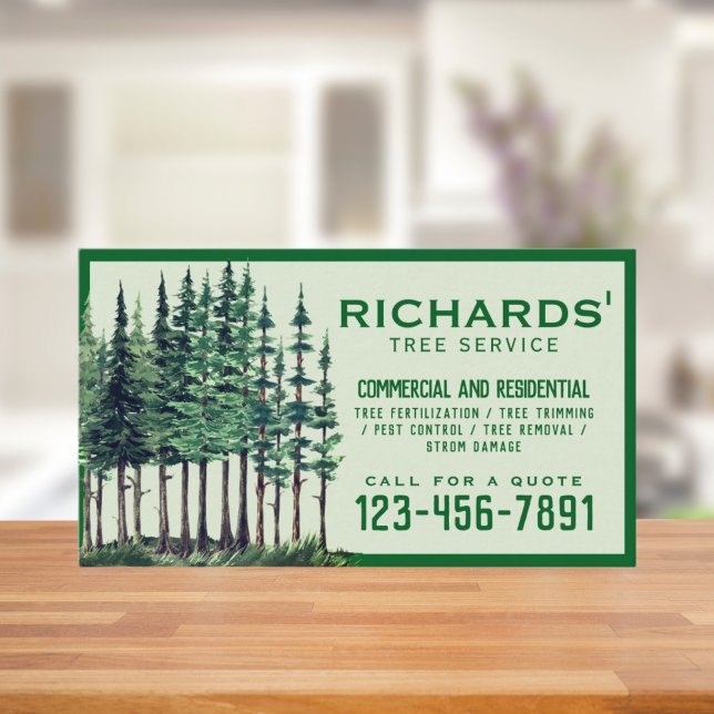 Professional Landscape Tree Service Business Card (Creator Uploaded)
