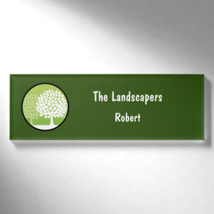 Professional Landscaping Service Staff Name Tags