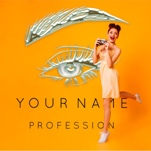 Professional Lashes Brows Makeup Logo Blue Aqua Business Card (Professional Lashes Brows Makeup Logo Blue Aqua Business Card)