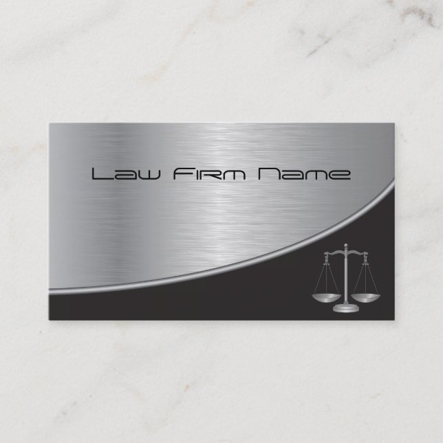Professional Law Firm Business Card (Front)