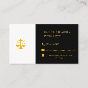 Professional Law & Justice Business Card