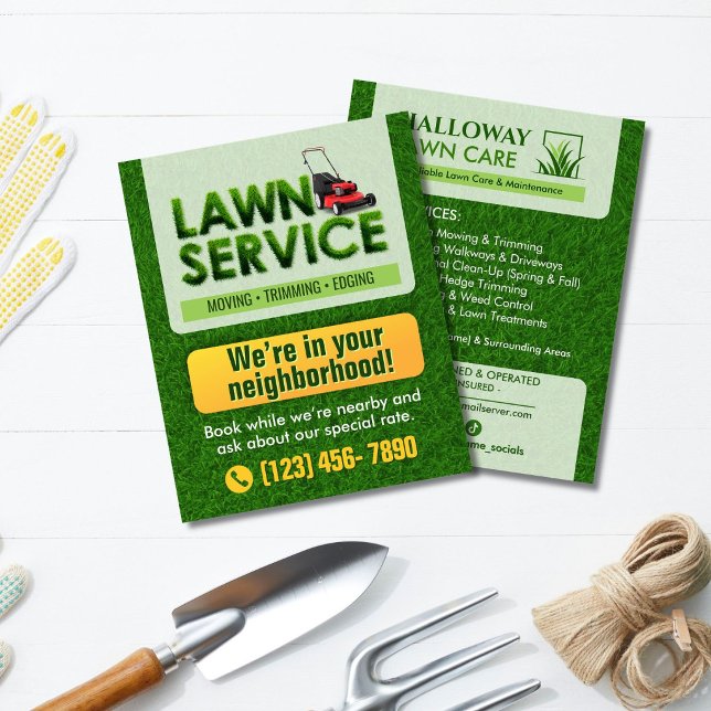 Professional Lawn Care Service Flyer (Creator Uploaded)