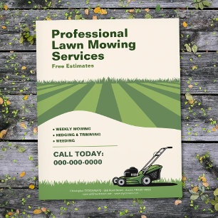Professional Lawn Mowing Services Flyer