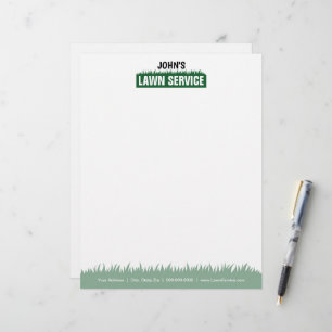 Professional Lawn Service Letterhead