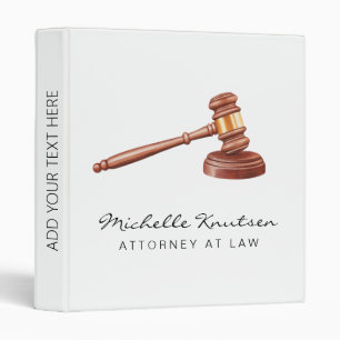 Professional Lawyer Attorney at Law Binder