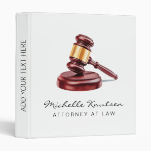 Professional Lawyer Attorney at Law Binder