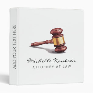 Professional Lawyer Attorney at Law Binder