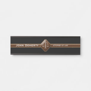 Professional Lawyer   ATTORNEY AT LAW Door Sign