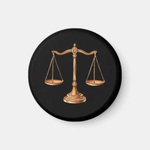 Professional Lawyer Attorney luxury Black Gold Magnet