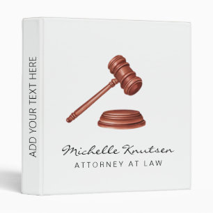 Professional Lawyer Attorney luxury Gold White Binder