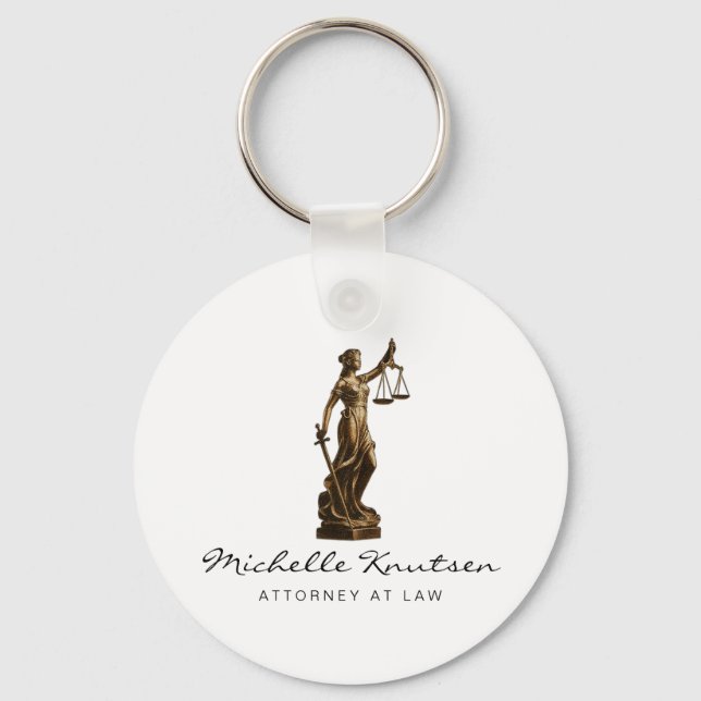 Professional Lawyer Attorney luxury  Keychain (Front)