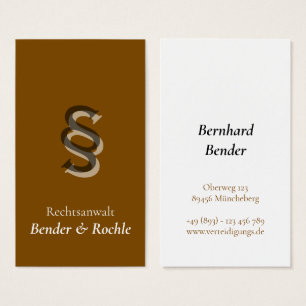 Professional Legal with § Symbol brown