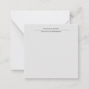 Professional Light Grey Simple Plain Card