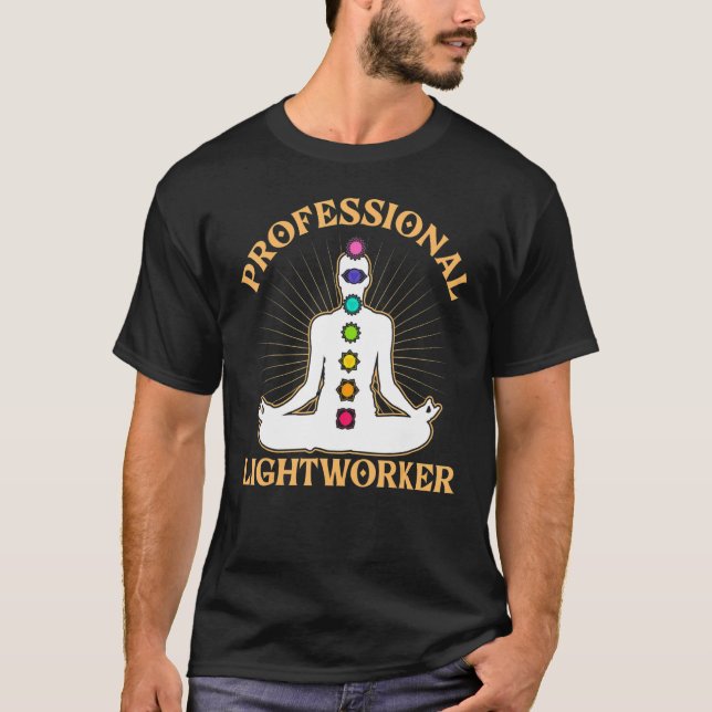 Professional Lightworker   Chakra Japanese Healing T-Shirt (Front)