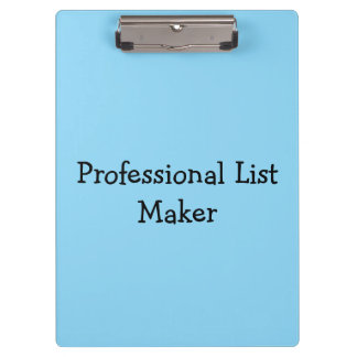 Professional List Maker Clipboard