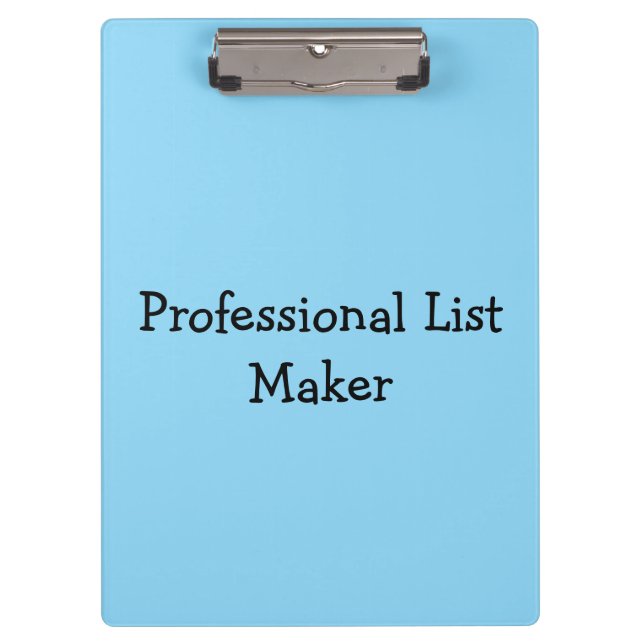 Professional List Maker Clipboard (Front)