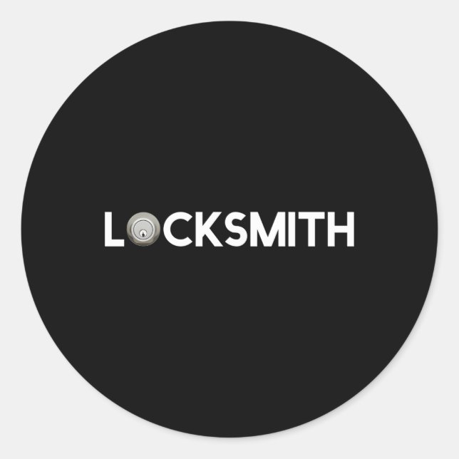 Professional Locksmith Classic Round Sticker (Front)