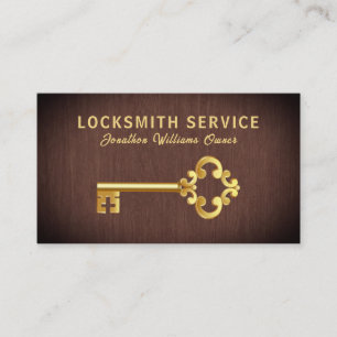 Professional Locksmith Service Business Card