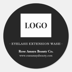 Professional Logo Black And White Cleanser Label