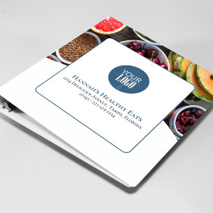 Professional Logo Blue Business Custom Binder