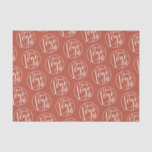 Professional Logo branding pattern terracotta Tissue Paper