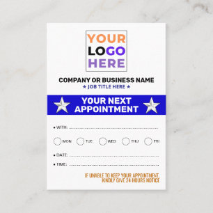 Professional Logo, Modern Bulk Appointment Cards