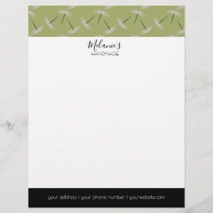 Professional Logo - Pixie Floral Pattern Letterhead