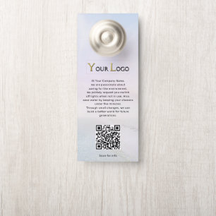 Professional Logo QR Code Hotel B&B Information Door Hanger