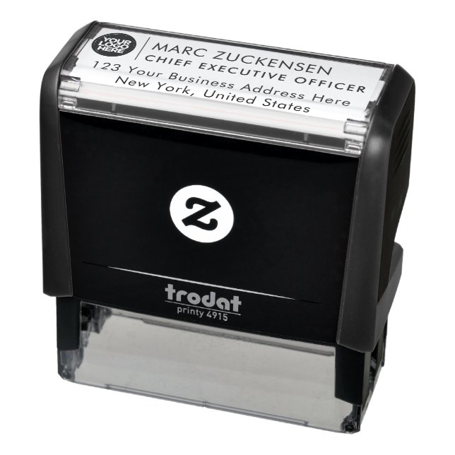 Professional Logo Return Address Self-inking Stamp