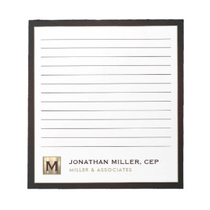 Professional Luxury Lined Notepad
