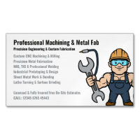 Professional Machining Metal Fabrication Cartoon