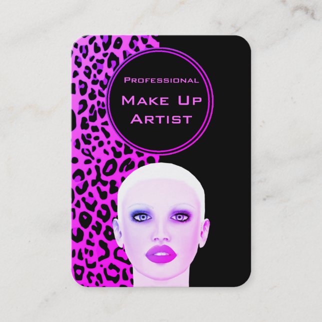 Professional Make Up Artist Business Card (Front)
