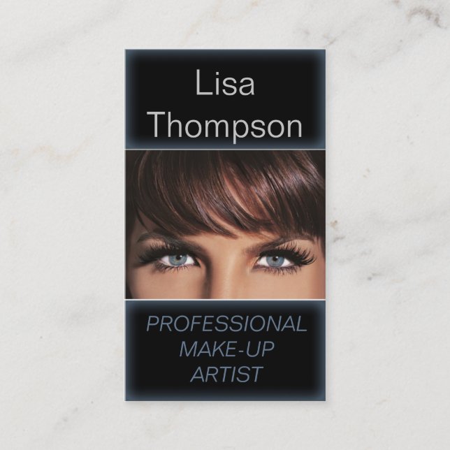 Professional Make-Up Artist / Makeup Model Business Card (Front)