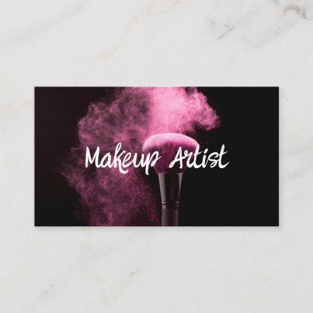 Professional Makeup Artist  Business Card (Front)