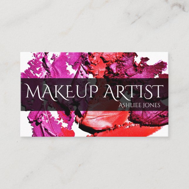 Professional Makeup Artist Business Card (Front)