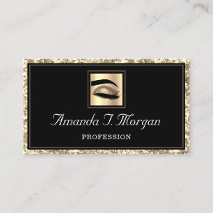 Professional Makeup Artist Lashes Microblading Business Card