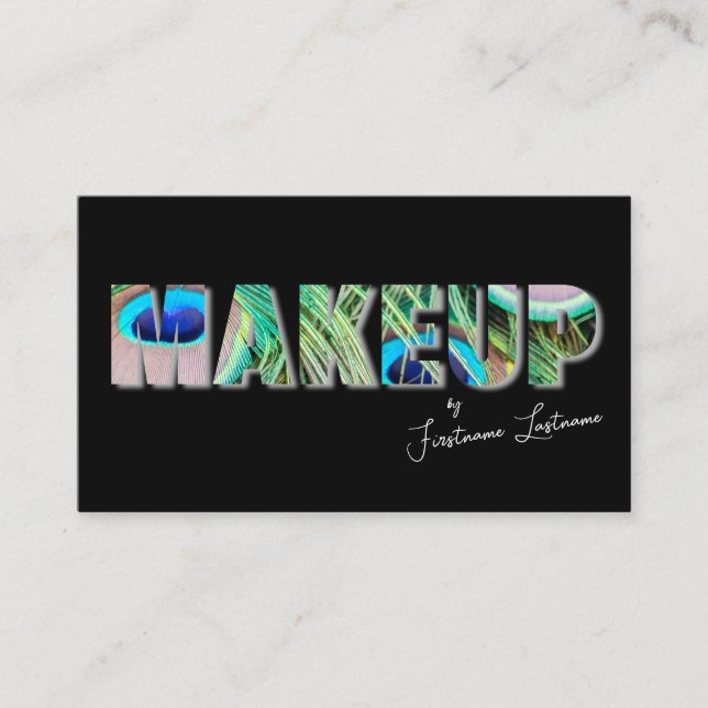 Professional makeup artists and styling experts business card (Front)