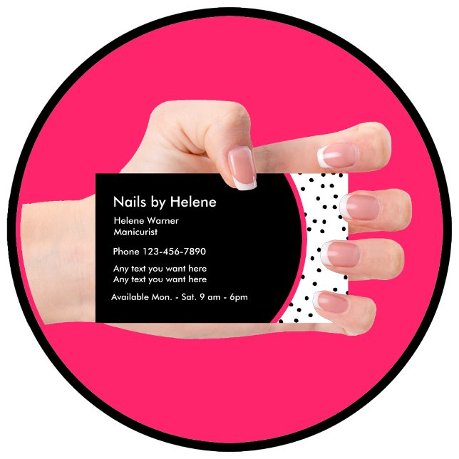 Professional Manicurist Contact Cards (Creator Uploaded)
