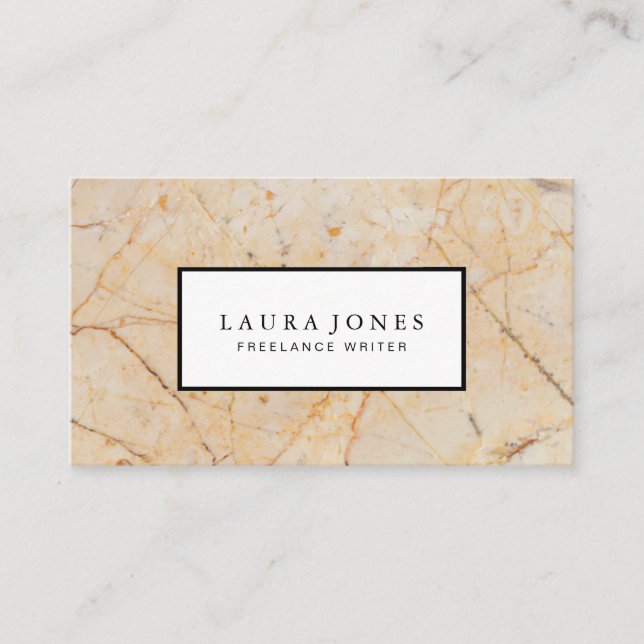 Professional Marble Business Card (Front)