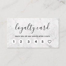 Professional Marble Modern Loyalty Cards
