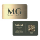 Professional Marketing Elegant Green Gold Modern
