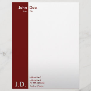 professional maroons letterhead