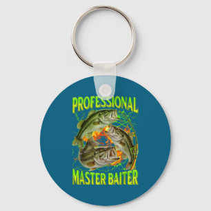 Professional Master Baiter Funny Fishing Meme Boot Keychain