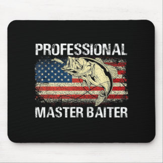 Professional Master Baiter Retro American Flag Mouse Pad