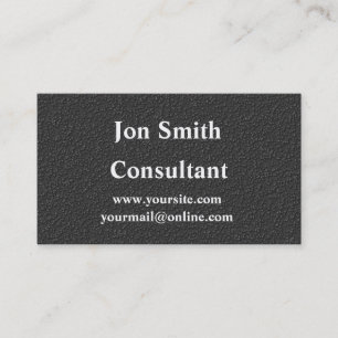 Professional matte black business card