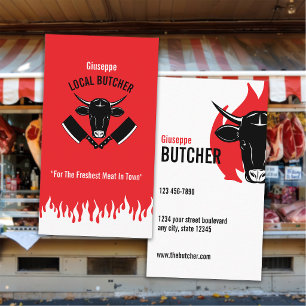 Professional Meat Cutter, Butcher Shop Business Card