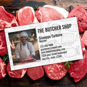 Professional Meat Cutter, Butcher Shop Business Card